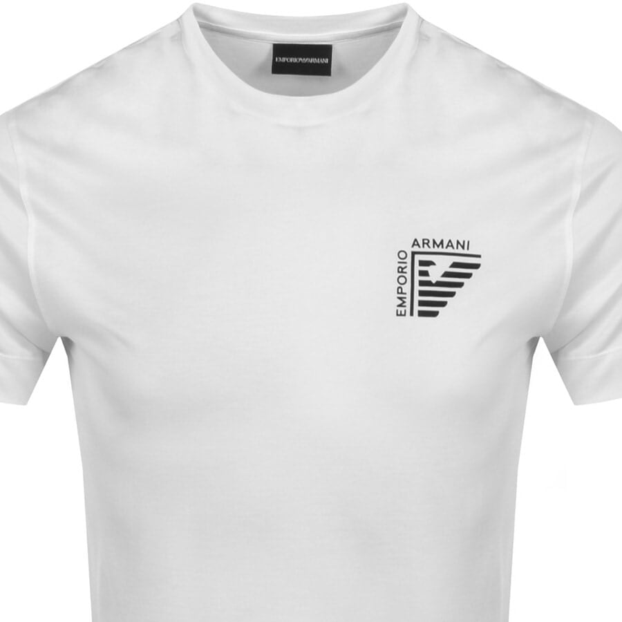 Alternative Image for ProductEmporio Armani Crew Neck Logo T Shirt White2
