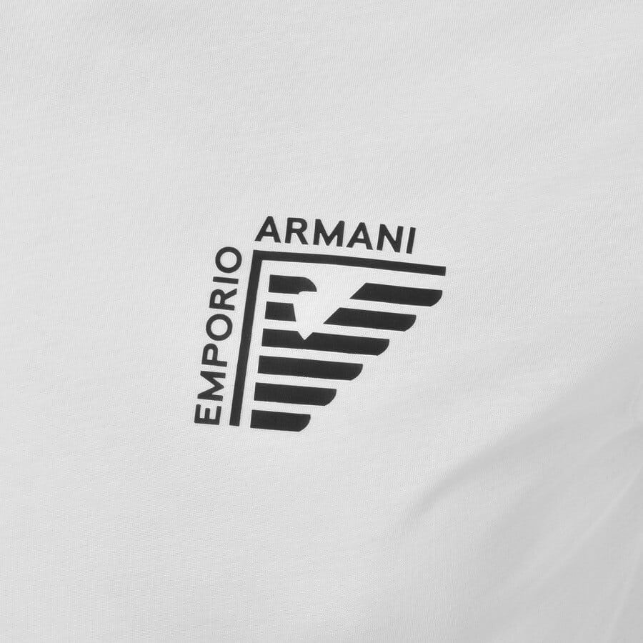 Alternative Image for ProductEmporio Armani Crew Neck Logo T Shirt White3
