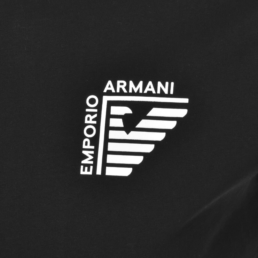 Alternative Image for ProductEmporio Armani Crew Neck Logo T Shirt Black3