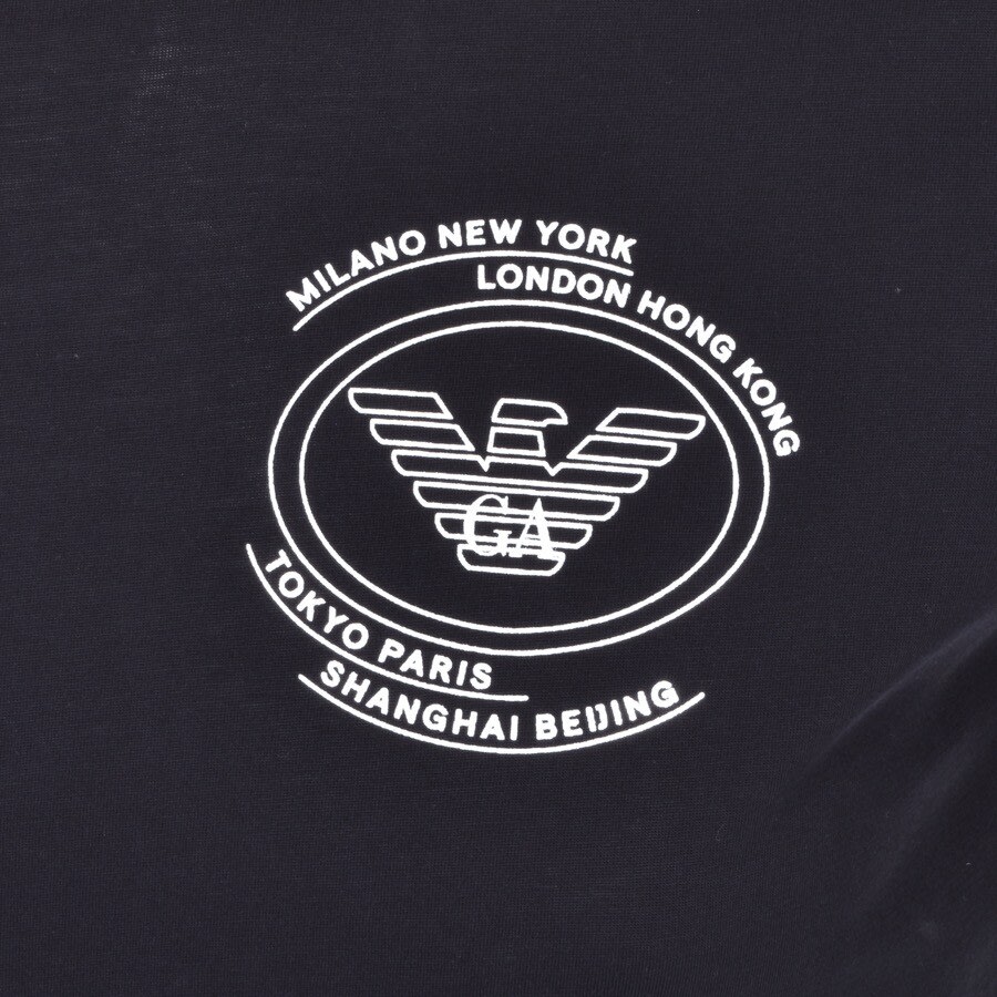 Alternative Image for ProductEmporio Armani Crew Neck Logo T Shirt Navy3