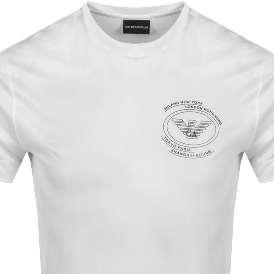 Alternative Image for ProductEmporio Armani Crew Neck Logo T Shirt White2