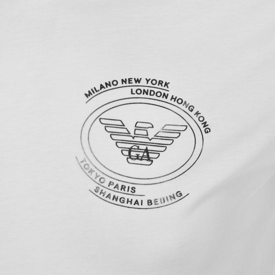 Alternative Image for ProductEmporio Armani Crew Neck Logo T Shirt White3