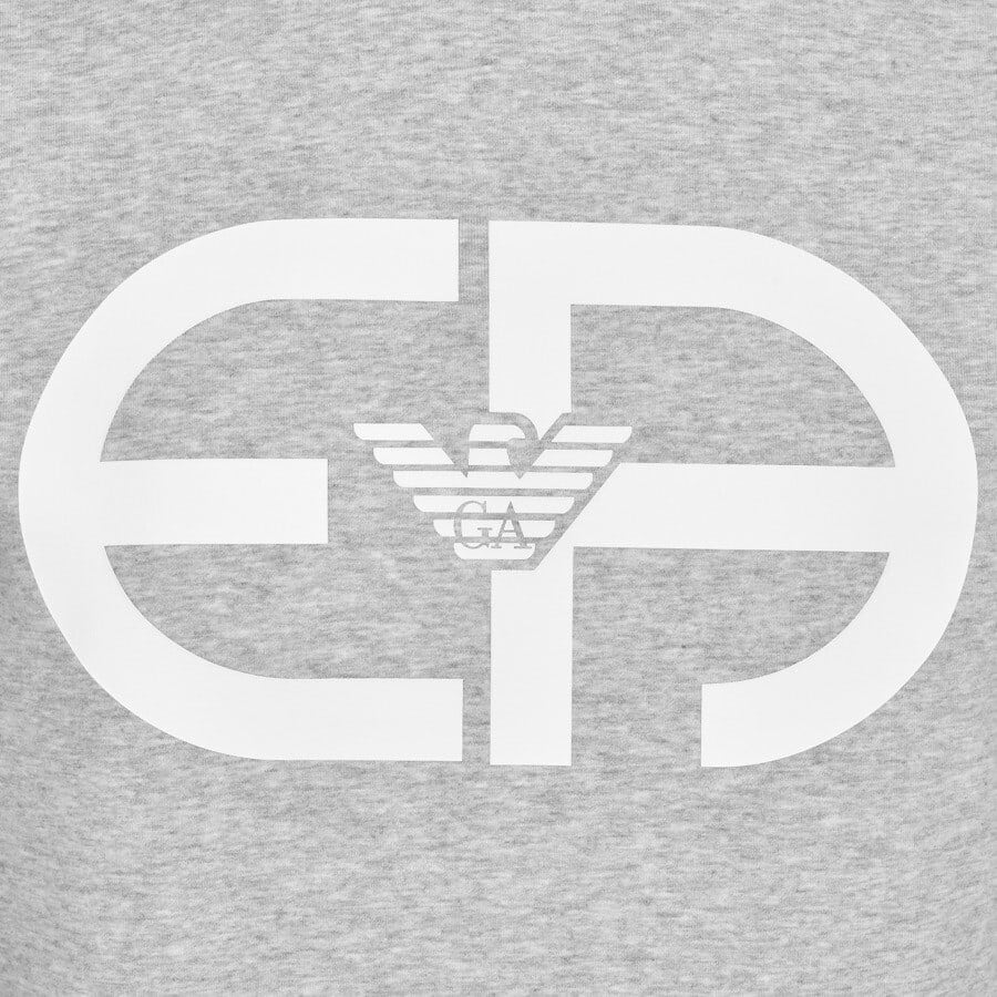 Alternative Image for ProductEmporio Armani Crew Neck Logo Sweatshirt Grey3