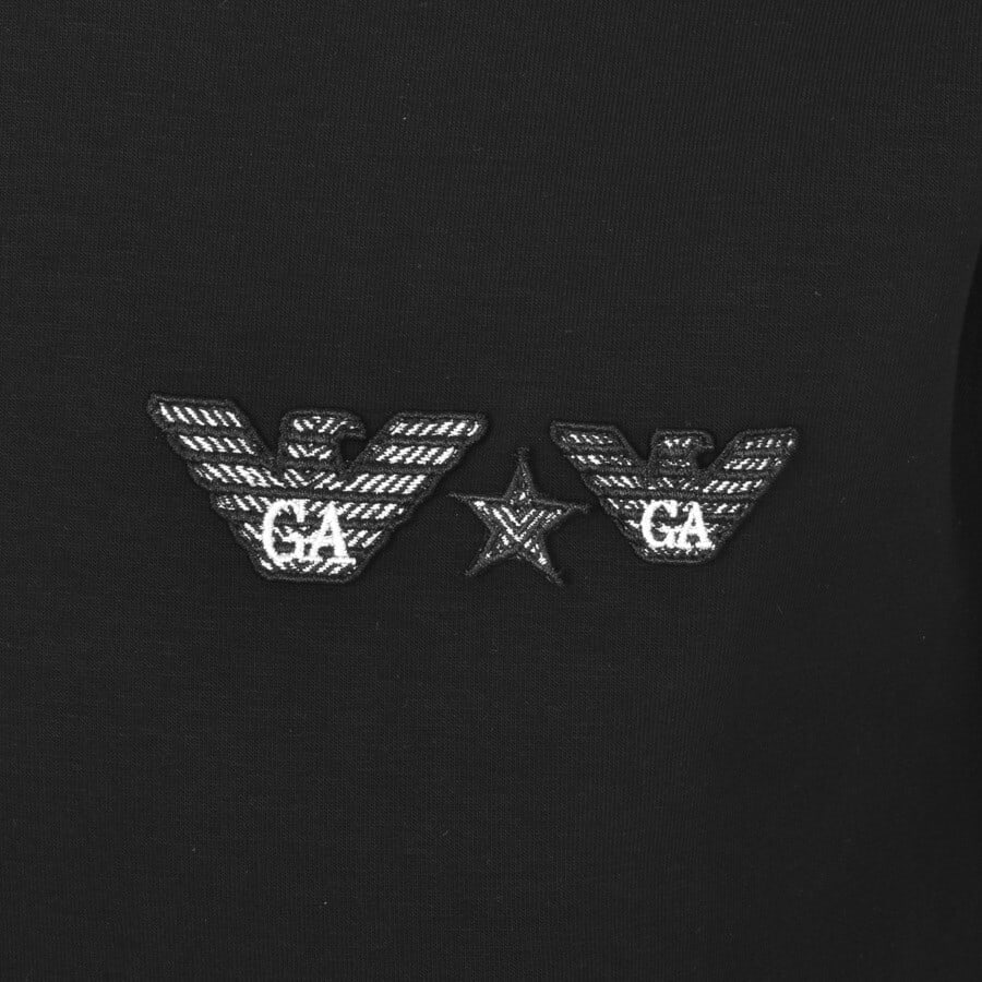 Alternative Image for ProductEmporio Armani Crew Neck Logo Sweatshirt Black3