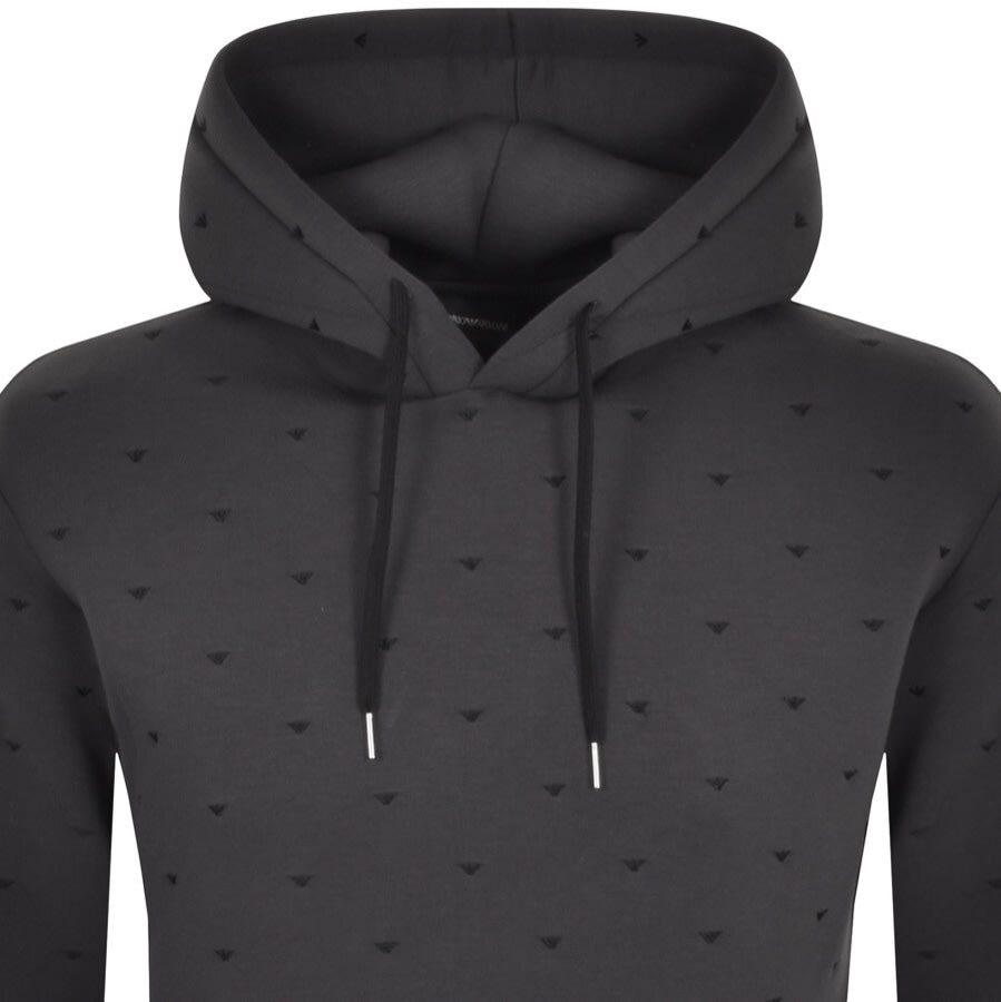 Alternative Image for ProductEmporio Armani Logo Hoodie Grey2