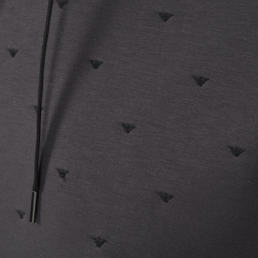 Alternative Image for ProductEmporio Armani Logo Hoodie Grey3