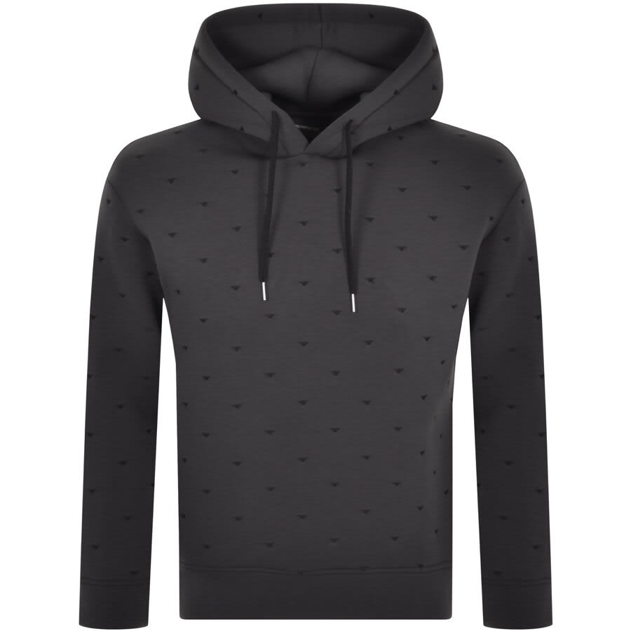 Alternative Image for ProductEmporio Armani Logo Hoodie Grey1