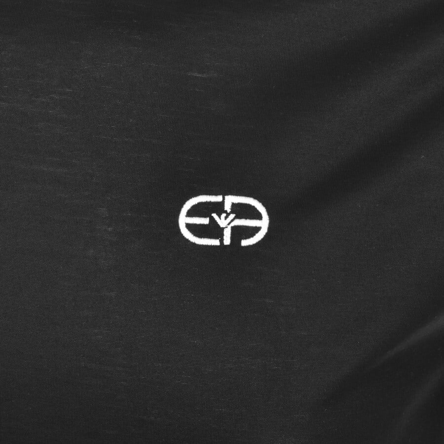 Alternative Image for ProductEmporio Armani Crew Neck Logo T Shirt Black3