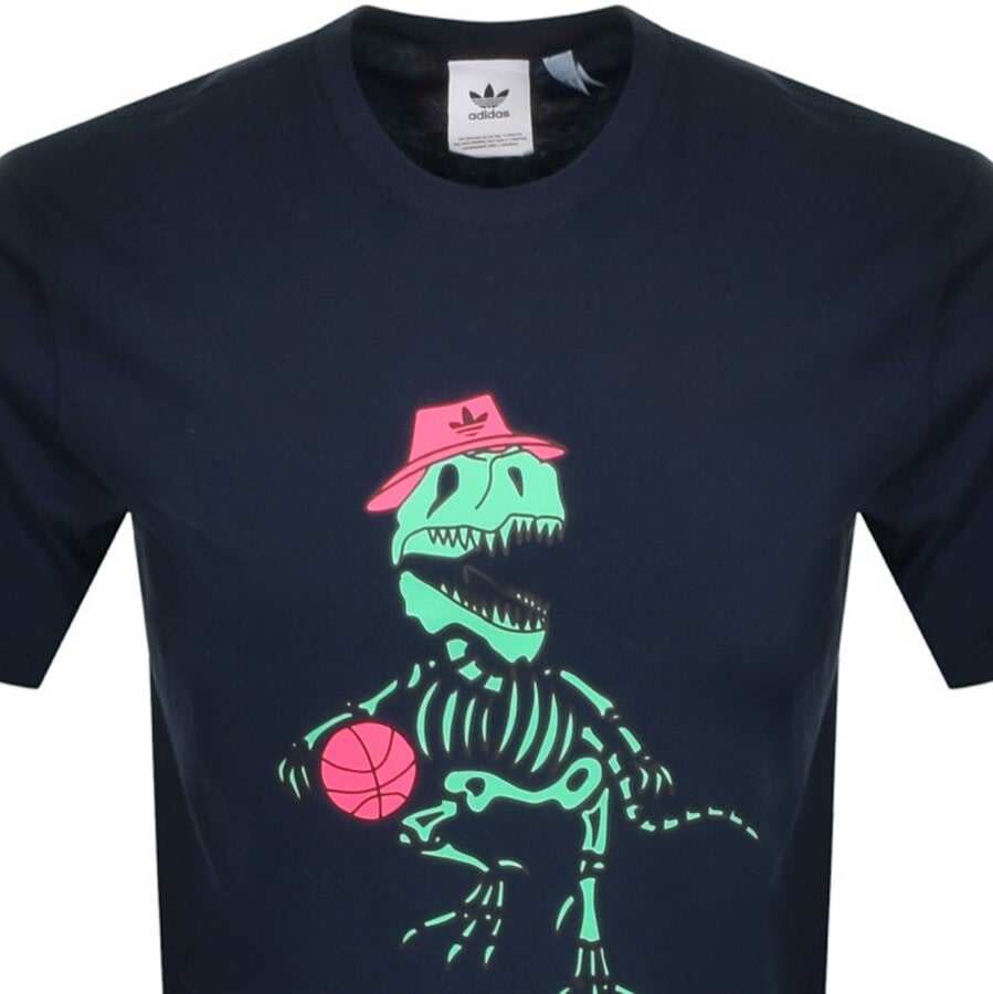 Alternative Image for Productadidas Originals 5 Dino T Shirt Navy2