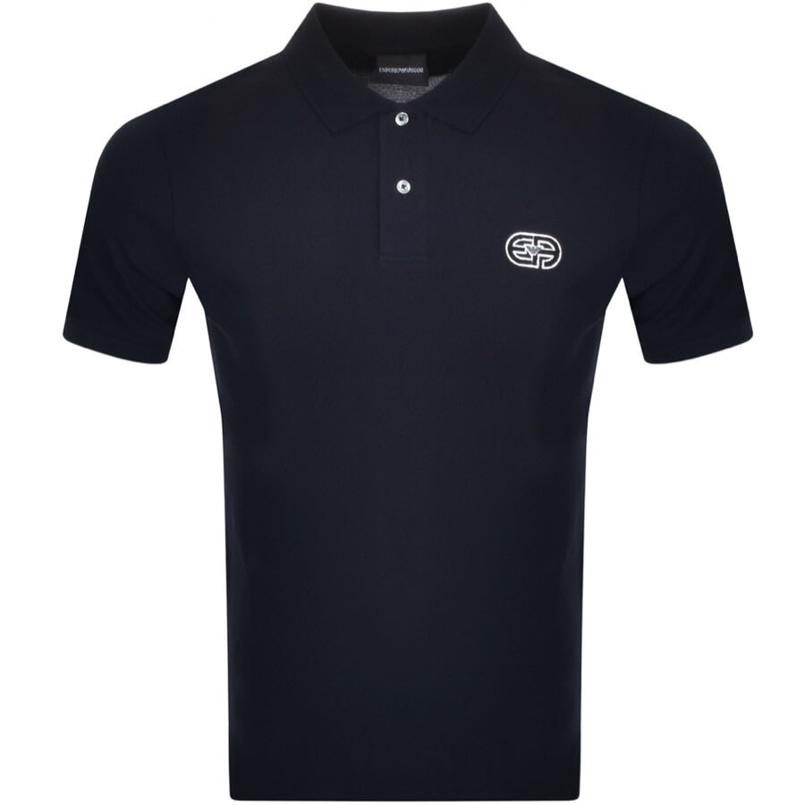 Alternative Image for ProductEmporio Armani Short Sleeved Polo T Shirt Navy1