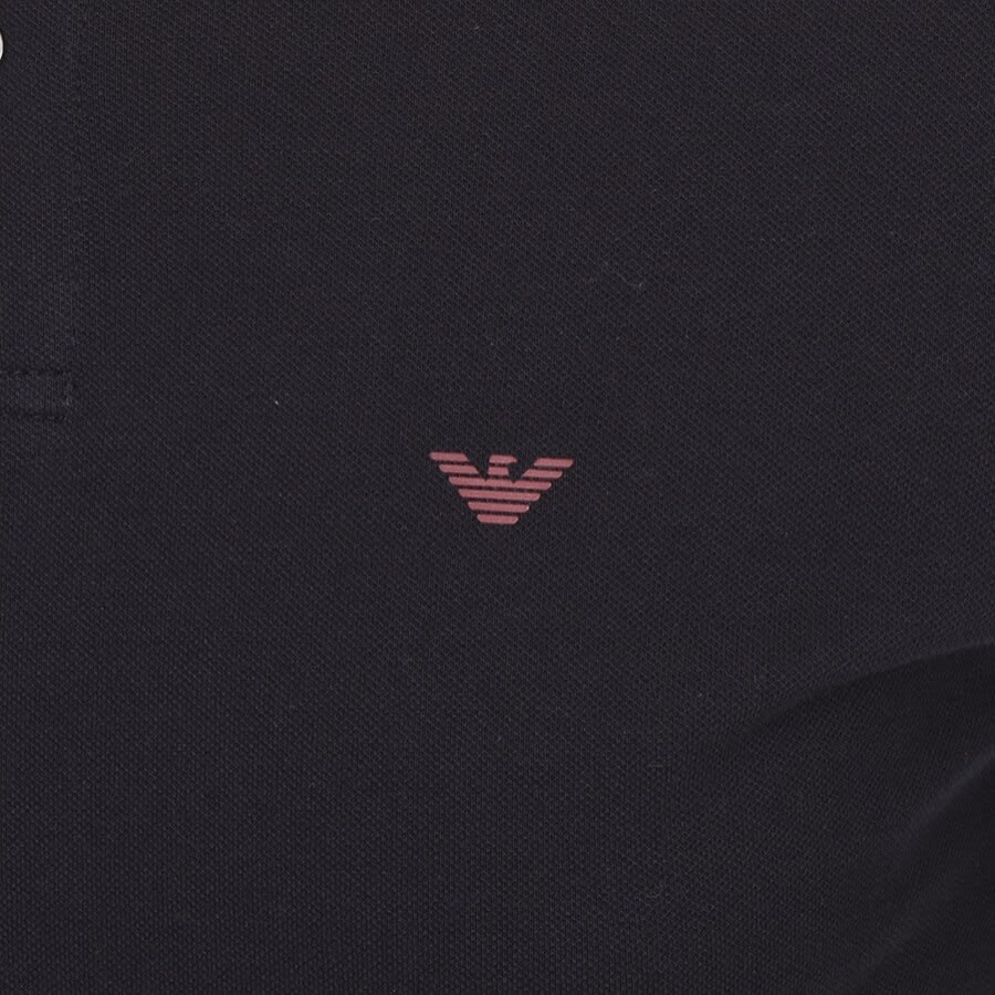 Alternative Image for ProductEmporio Armani Long Sleeved Polo T Shirt Navy3