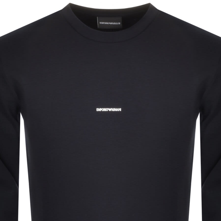 Alternative Image for ProductEmporio Armani Crew Neck Logo Sweatshirt Navy2