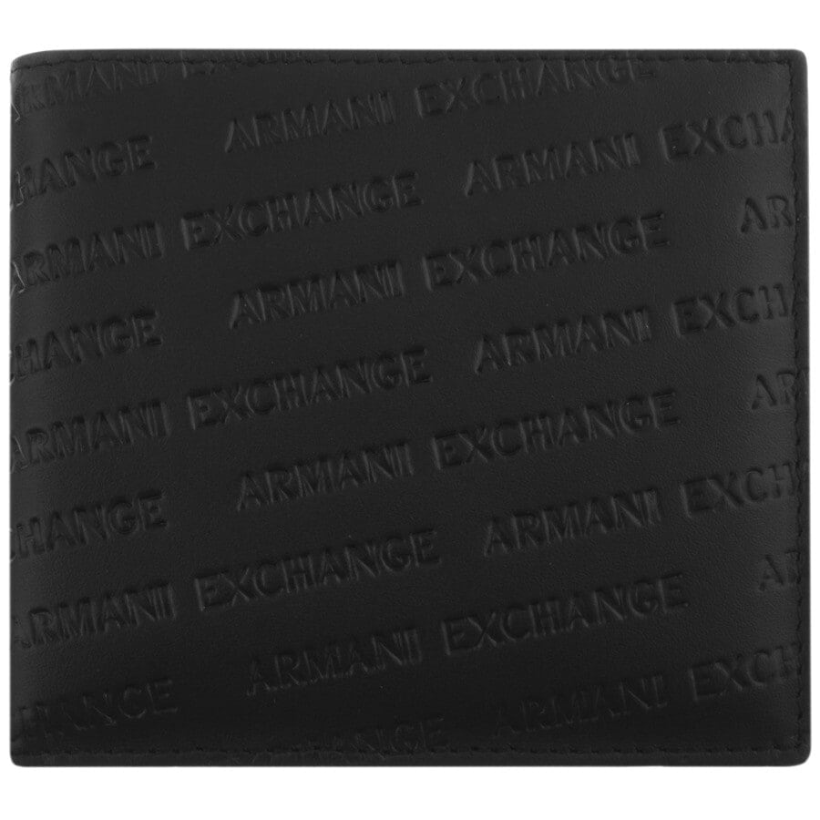 Alternative Image for ProductArmani Exchange Bifold Logo Wallet Black1