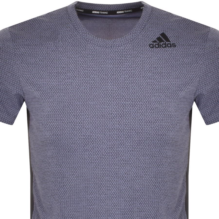Alternative Image for Productadidas Training Heat Ready T Shirt Purple2
