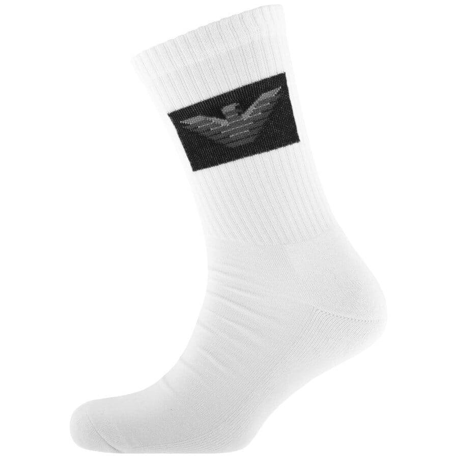 Alternative Image for ProductEmporio Armani 3 Pack Socks White2