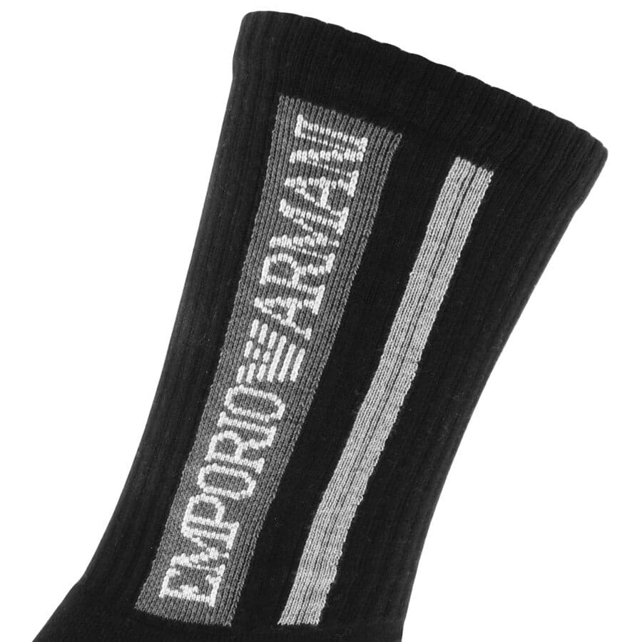 Alternative Image for ProductEmporio Armani 2 Pack Socks Black3