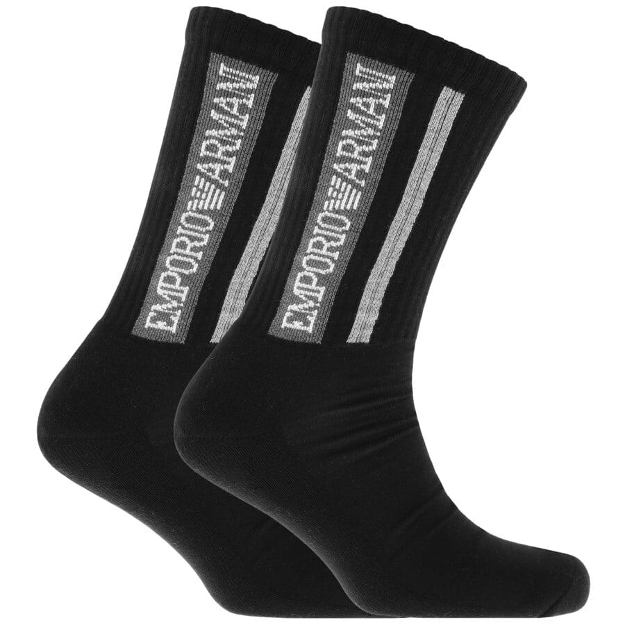 Alternative Image for ProductEmporio Armani 2 Pack Socks Black1