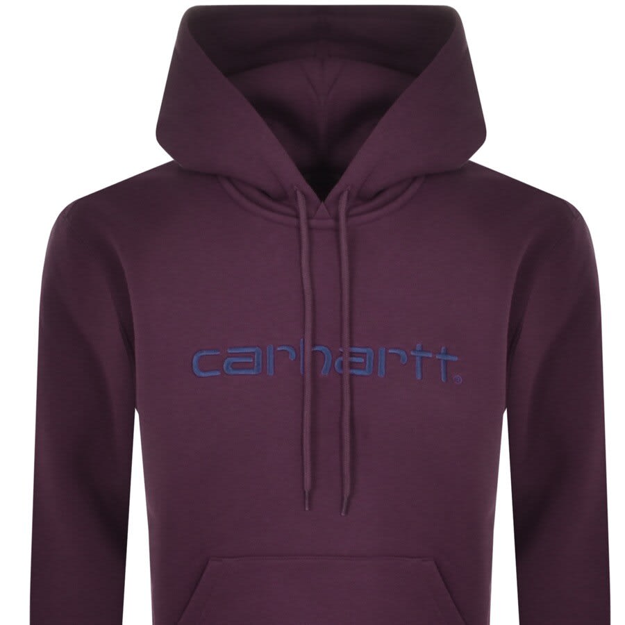Alternative Image for ProductCarhartt Logo Hoodie Purple2