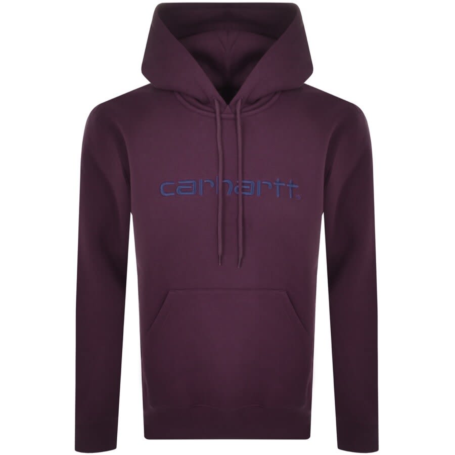 Alternative Image for ProductCarhartt Logo Hoodie Purple1