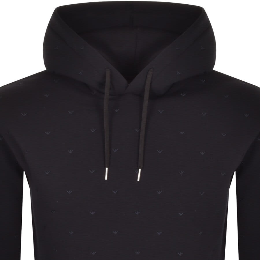 Alternative Image for ProductEmporio Armani Logo Hoodie Navy2
