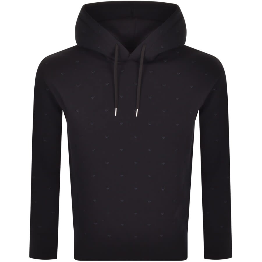 Alternative Image for ProductEmporio Armani Logo Hoodie Navy1