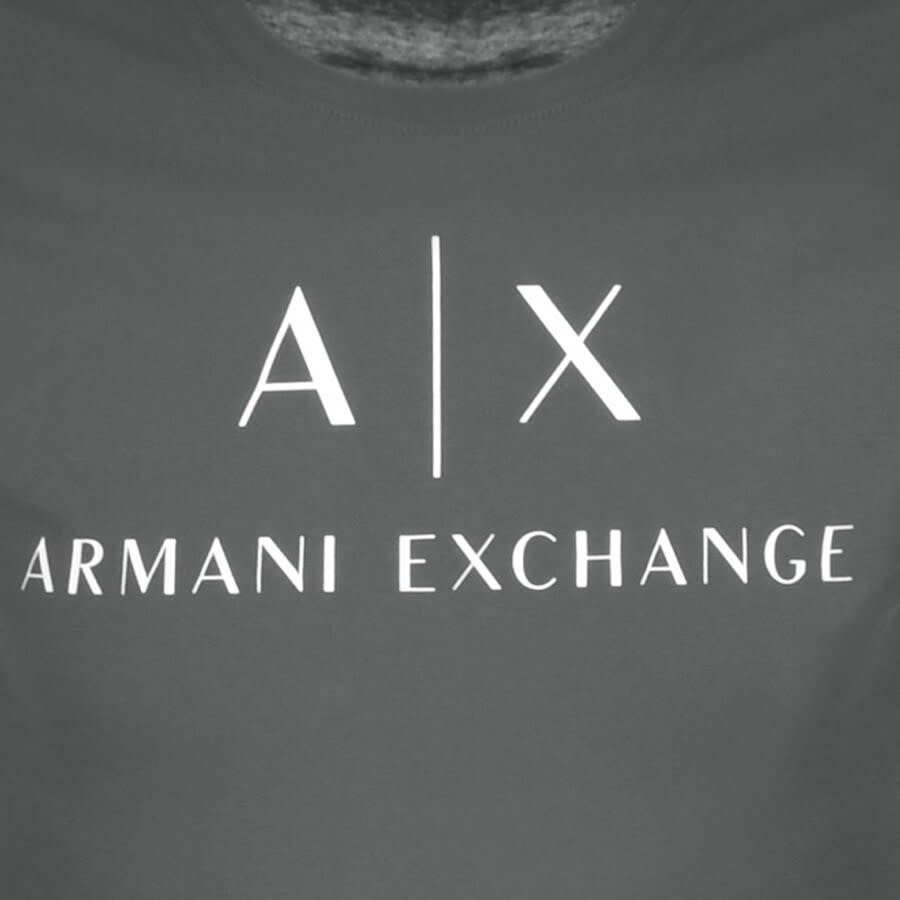 Alternative Image for ProductArmani Exchange Crew Neck Logo T Shirt Grey3