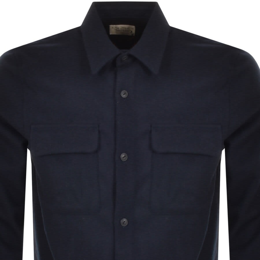 Alternative Image for ProductNudie Jeans Sten Wool Overshirt Navy2