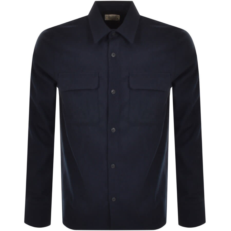 Alternative Image for ProductNudie Jeans Sten Wool Overshirt Navy1