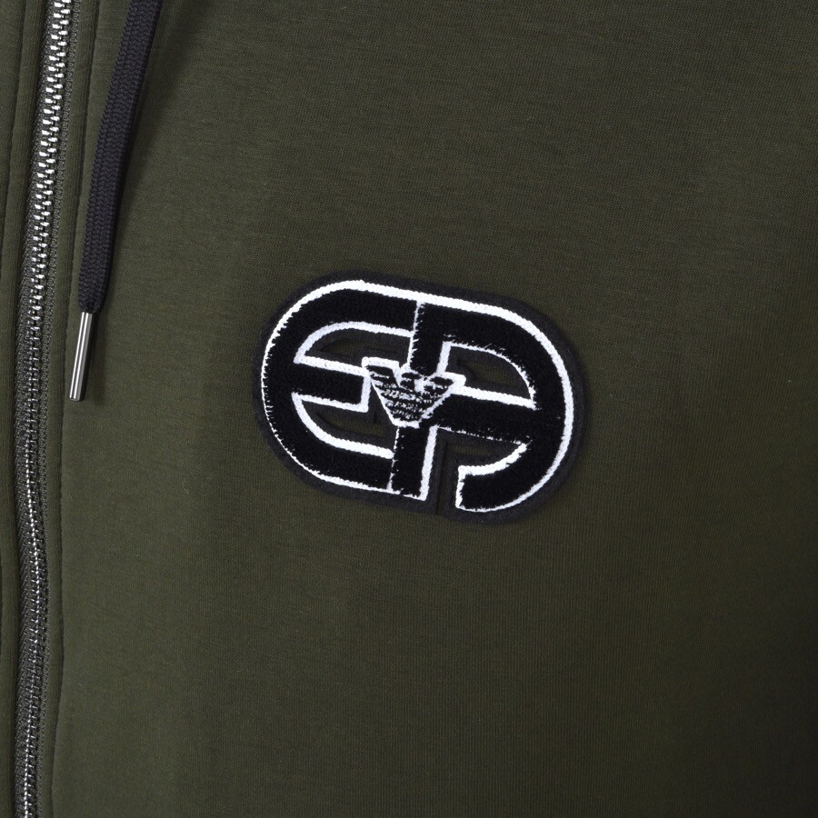 Alternative Image for ProductEmporio Armani Full Zip Hoodie Green3