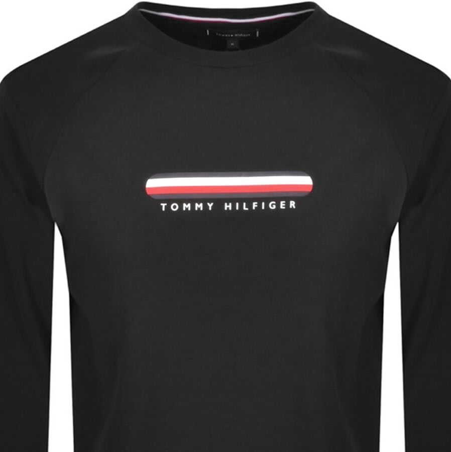 Alternative Image for ProductTommy Hilfiger Loungewear Logo Sweatshirt Black2