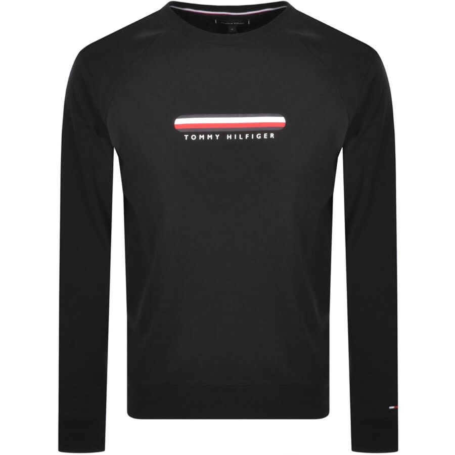 Alternative Image for ProductTommy Hilfiger Loungewear Logo Sweatshirt Black1