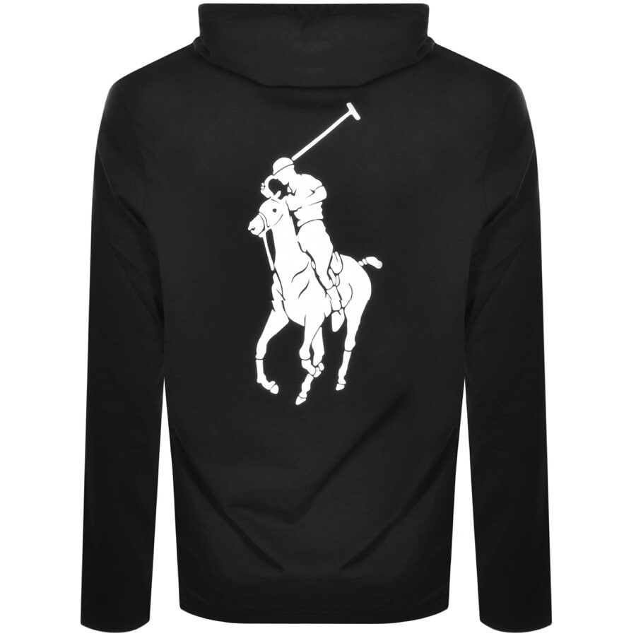 Alternative Image for ProductRalph Lauren Long Sleeved Hooded T Shirt Black3