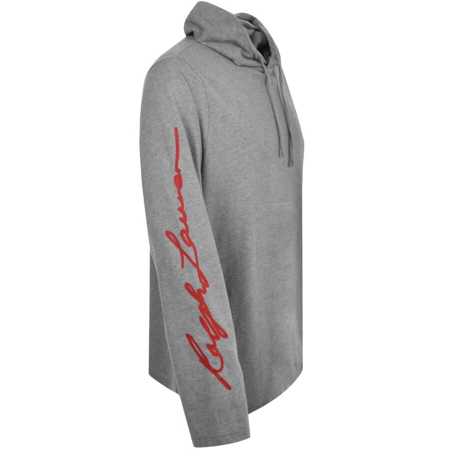 Alternative Image for ProductRalph Lauren Long Sleeved Hooded T Shirt Grey2