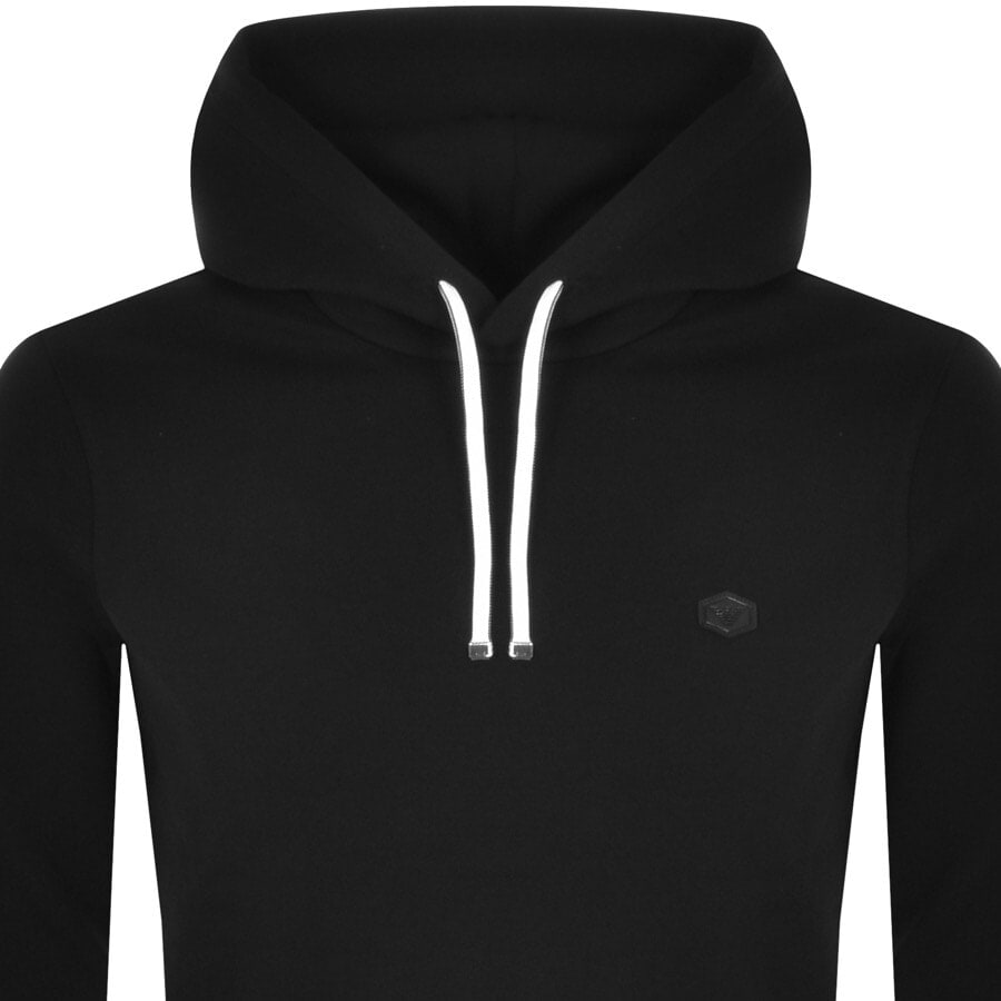 Alternative Image for ProductEmporio Armani Logo Hoodie Black2
