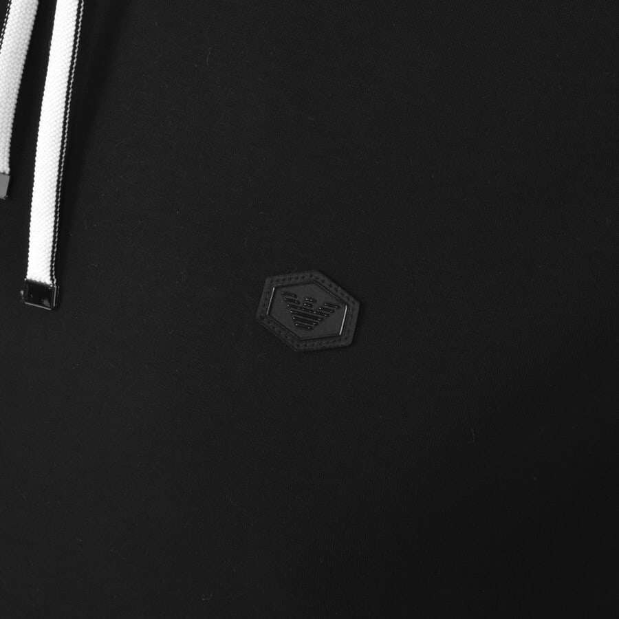 Alternative Image for ProductEmporio Armani Logo Hoodie Black3