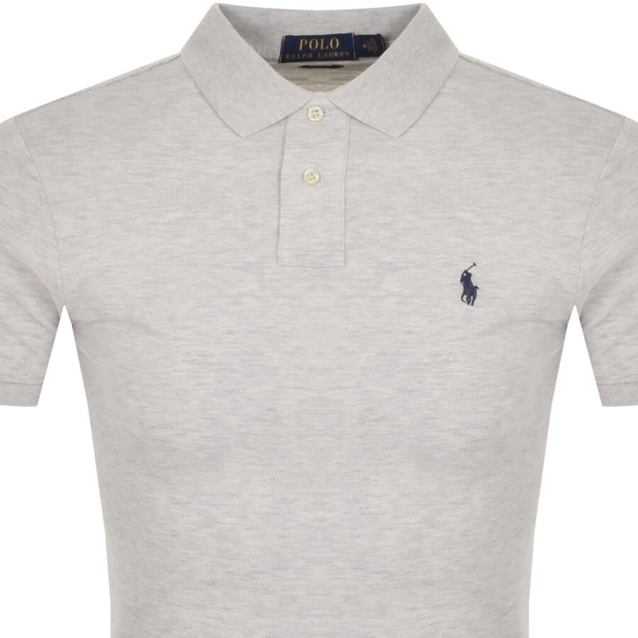 Alternative Image for ProductRalph Lauren Slim Fit Polo T Shirt Grey2
