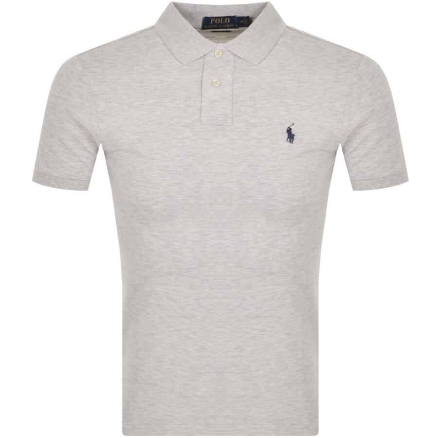 Alternative Image for ProductRalph Lauren Slim Fit Polo T Shirt Grey1