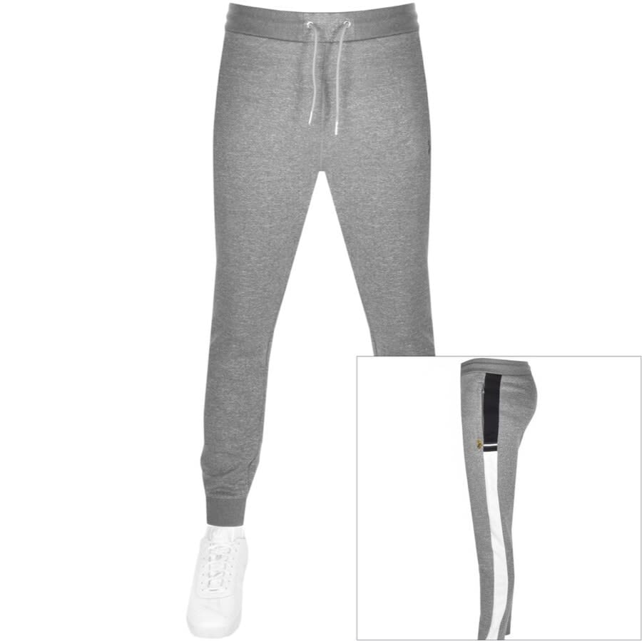 Alternative Image for ProductLuke 1977 Lashing Sport Taped Jogging Bottoms Grey1