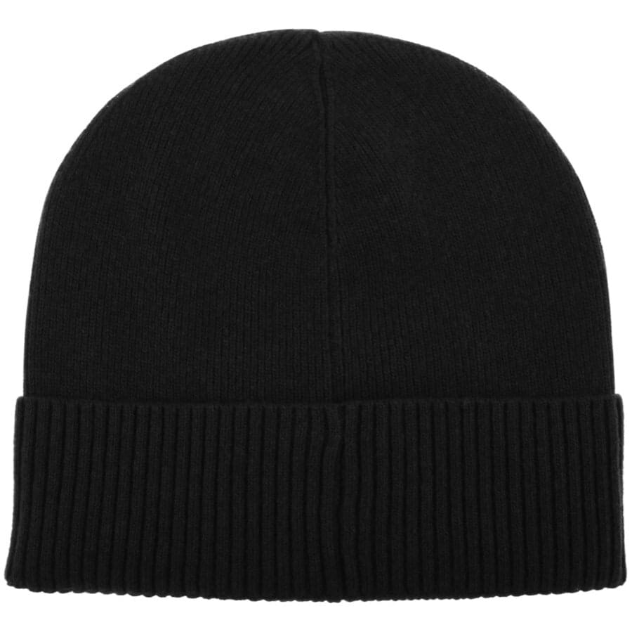 Alternative Image for ProductCalvin Klein Patch Ribbed Beanie Hat Black2