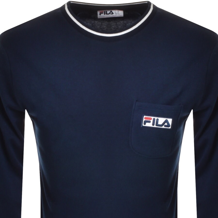 Alternative Image for ProductFila Hato Long Sleeve T Shirt Navy2