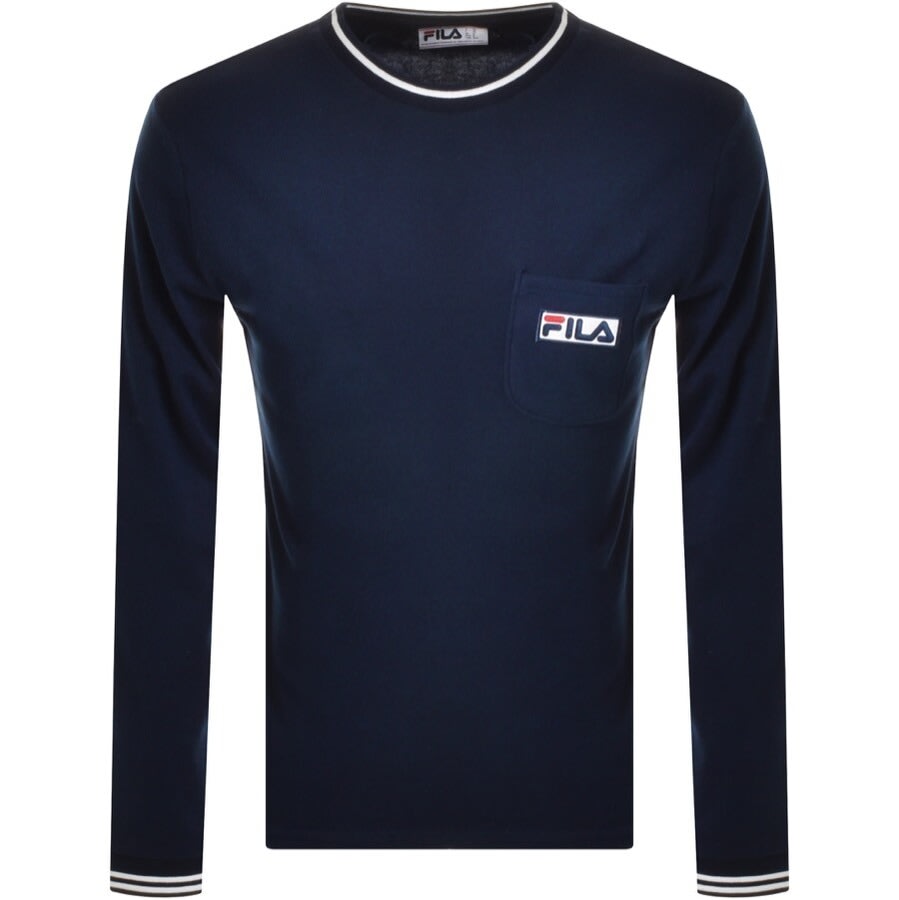 Alternative Image for ProductFila Hato Long Sleeve T Shirt Navy1
