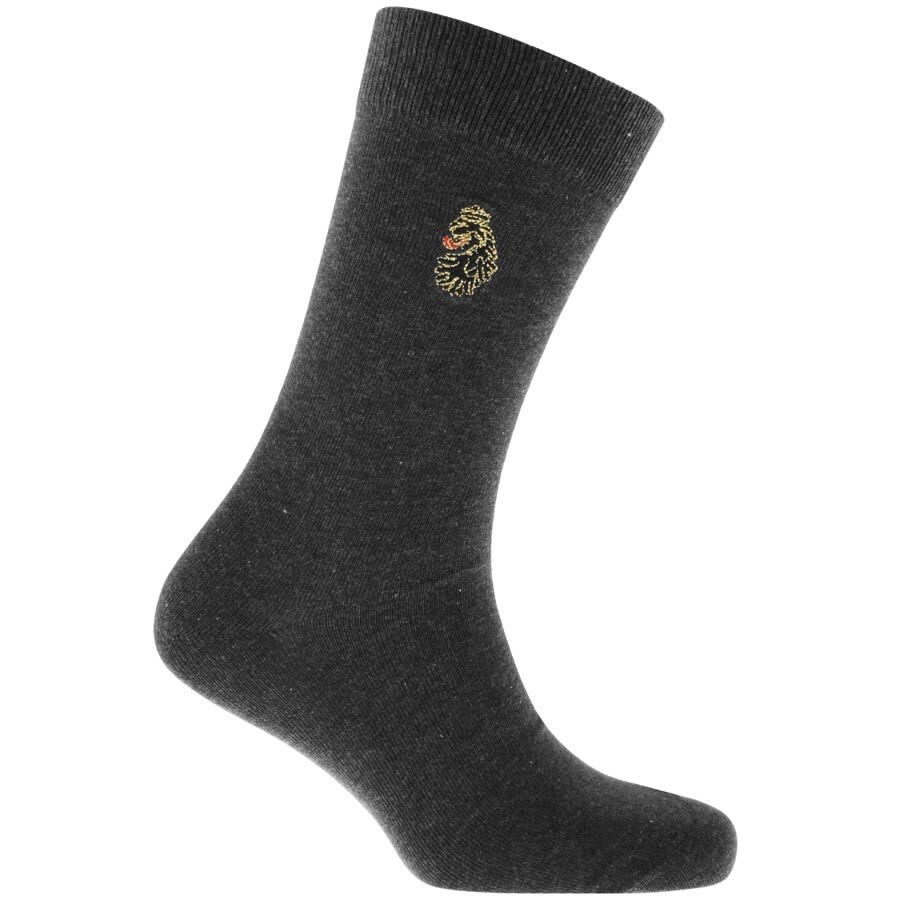 Alternative Image for ProductLuke 1977 Three Pack Bish Crew Socks Grey2