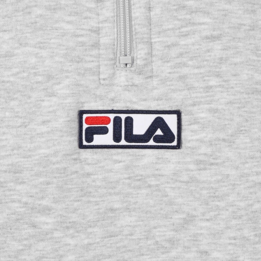Alternative Image for ProductFila Vintage Benta Half Zip Sweatshirt Grey3