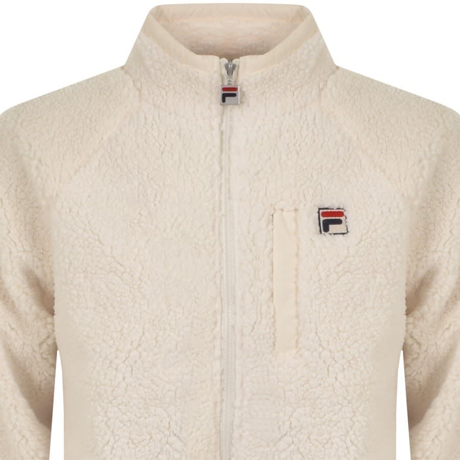 Alternative Image for ProductFila Vintage Sherpa Full Zip Fleece Jumper Beige2