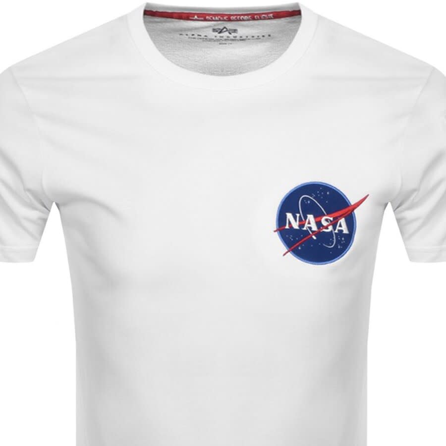 Alternative Image for ProductAlpha Industries Nasa Logo T Shirt White2