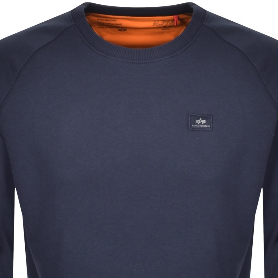 Alternative Image for ProductAlpha Industries X Fit Sweatshirt Navy2