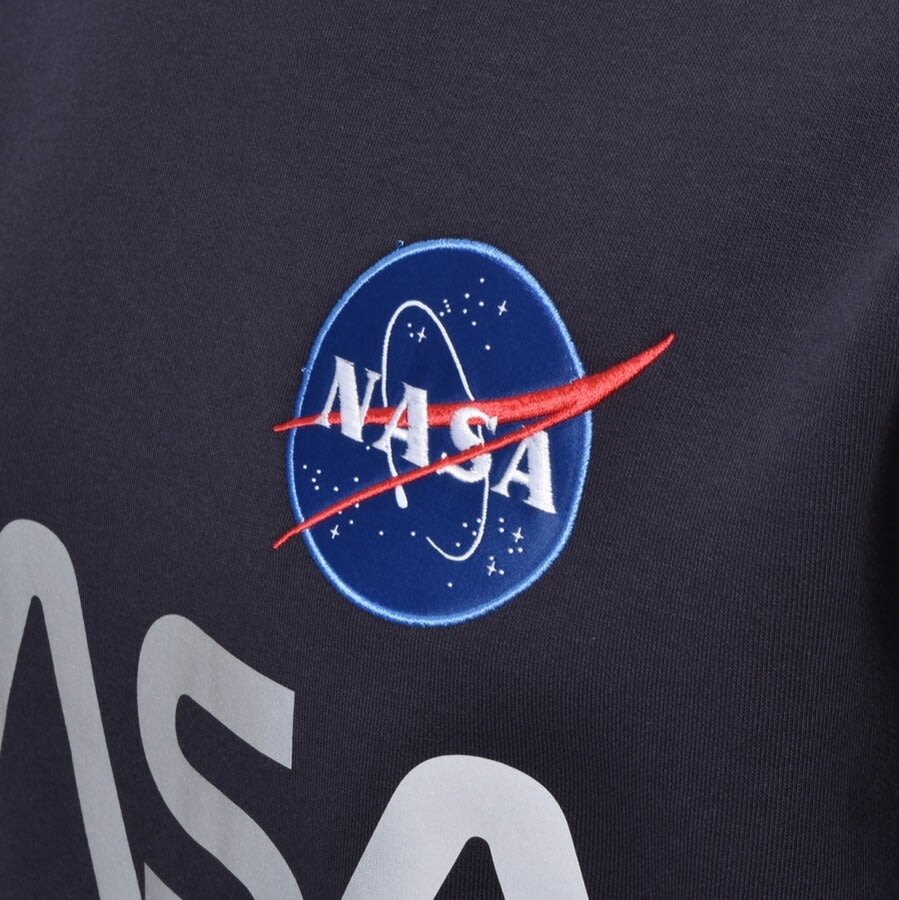 Alternative Image for ProductAlpha Industries Nasa Reflective Sweatshirt Navy3