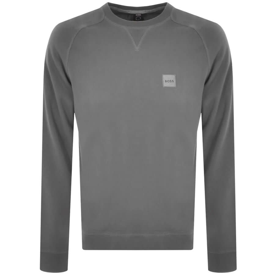 Alternative Image for ProductBOSS Westart Crew Neck Tracksuit Grey2
