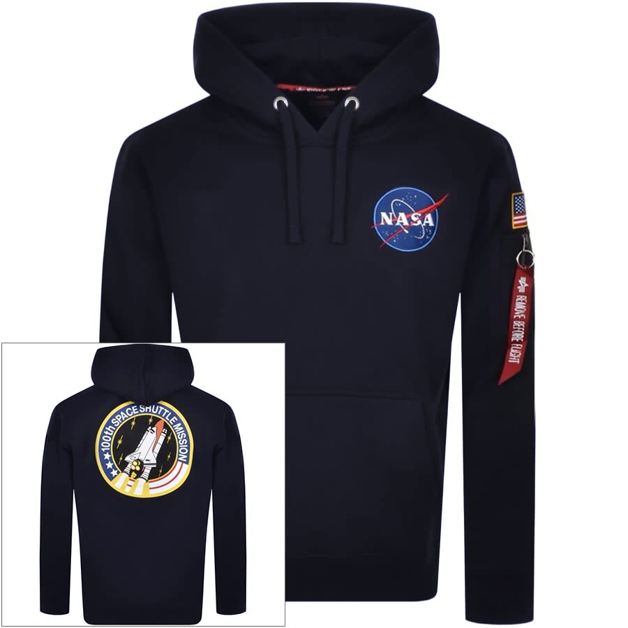 Alternative Image for ProductAlpha Industries Space Shuttle Hoodie Navy1