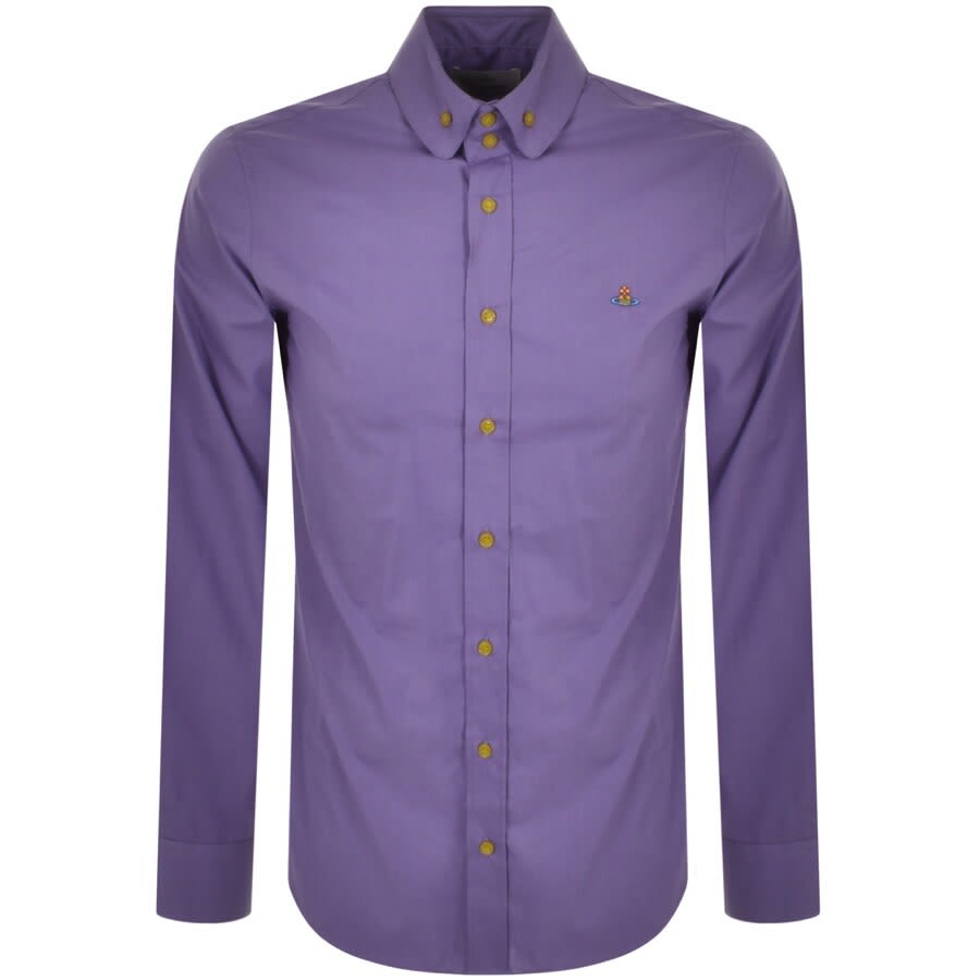 Alternative Image for ProductVivienne Westwood Slim Long Sleeved Shirt Purple1